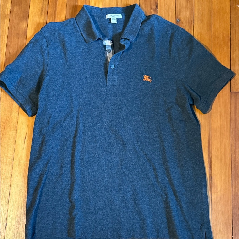 Burberry Brit Men’s Polo L Charcoal Gray